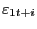 $ {\varepsilon}_{1t+i}$
