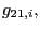 $ g_{21,i},$