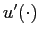 $ u^{\prime}(\cdot)$