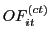 $\displaystyle OF_{it}^{\left( ct\right) }$