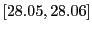 $ [28.05,28.06]$