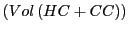 $ \left( Vol\left( HC+CC\right) \right) $