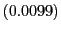 $ (0.0099)$
