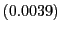 $ (0.0039)$