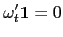 $\displaystyle \mathbf{\omega}_{t}^{\prime}\mathbf{1}=0$