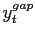 $ y_{t}^{gap}$