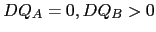 $ DQ_{A}=0,DQ_{B}>0$
