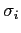 $ \sigma_{i}$