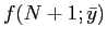 $ f(N+1;\bar y)$