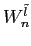 $ W_{n}^{\tilde l}$