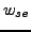 $w_{se}$