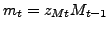$m_{t}=z_{Mt}M_{t-1}$