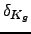 $\delta _{K_{g}}$