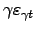 $\gamma \varepsilon _{\gamma t}$