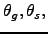 $\theta _{g},\theta _{s},$