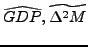 $ \widehat{GDP},\widetilde{\Delta^{2}M}$