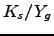 $K_{s}/Y_{g}$