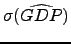 $\sigma ( \widehat{GDP})$