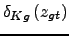 $\delta _{Kg}\left( z_{gt}\right) $