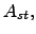 $A_{st},$