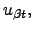 $u_{\beta t},$
