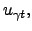 $u_{\gamma t},$