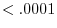 <.0001