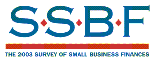 The 2003 Survey of Small Business Fiances Logo