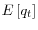E\left[ q_{t}\right] 