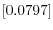 \left[ 0.0797\right] 