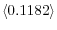 \langle 0.1182\rangle 