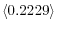 \langle 0.2229\rangle 