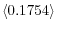 \left\langle 0.1754\right\rangle 
