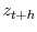  z_{t+h}