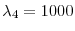  % \lambda _{4}=1000