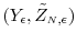  (Y_{\epsilon},\tilde{Z}_{\ensuremath{{\scriptscriptstyle N}},\epsilon})