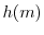  h(m)