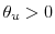  \theta_u>0