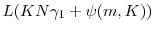  L(KN\gamma_1 +\psi(m,K))