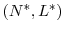  (N^*,L^*)
