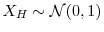  X_H\sim{\cal N}(0,1)