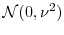  {\cal N}(0,\nu^2)