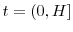  t=(0,H]