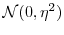  {\cal N}(0,\eta^2)