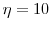  \eta=10