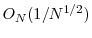  O_N(1/N^{1/2})