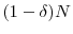  (1-\delta)N