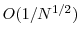  O(1/N^{1/2})