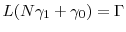  L(N \gamma_1 + \gamma_0)=\ensuremath{\Gamma}