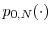  p_{0,N}(\cdot)